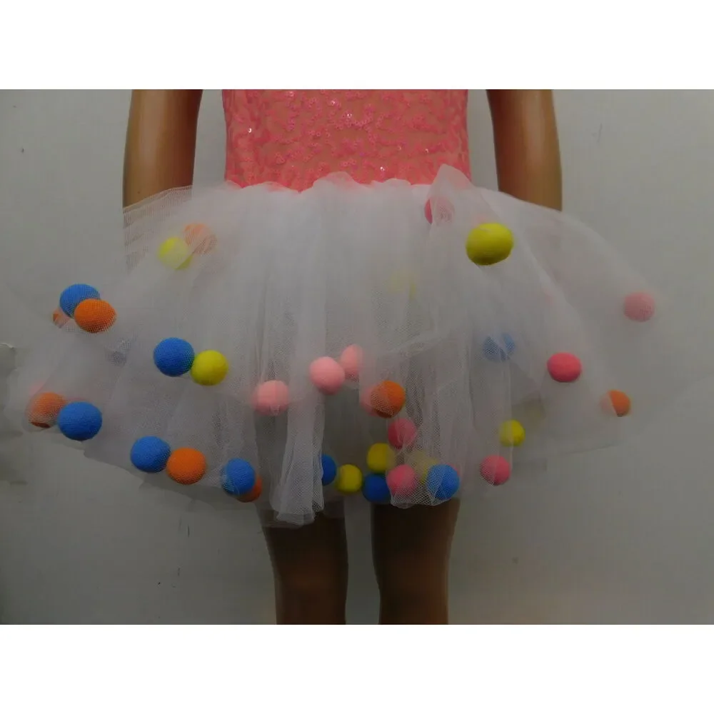 Pre-Owned Dance Costume Small Child Pink Curtain Call E2005 Ballet Tap Dress Up